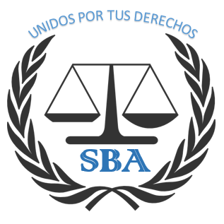 Logotipo SBA con balanza y laureles